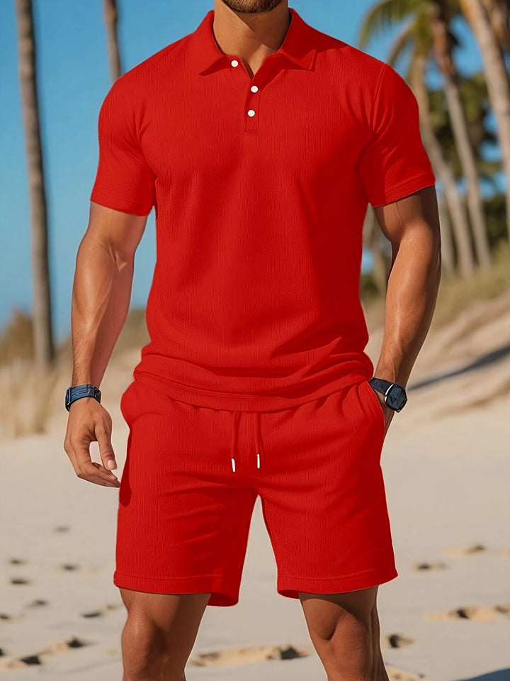 Casual 2-Piece Summer Set Polo & Shorts