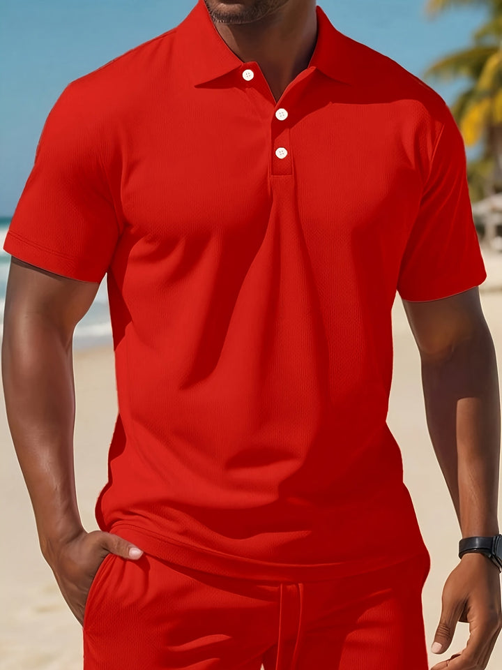 Casual 2-Piece Summer Set Polo & Shorts