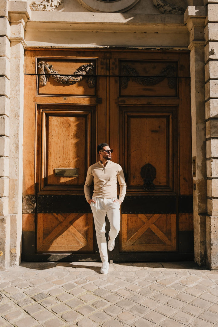 Porter Half Zip - Beige