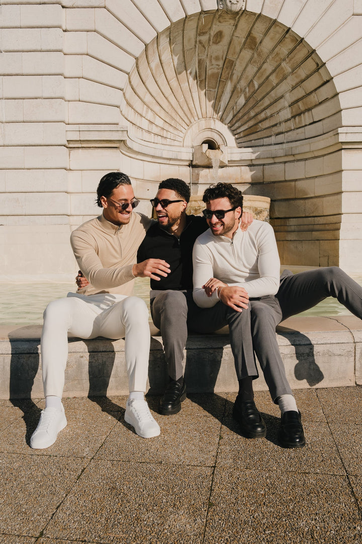 Porter Half Zip - Beige