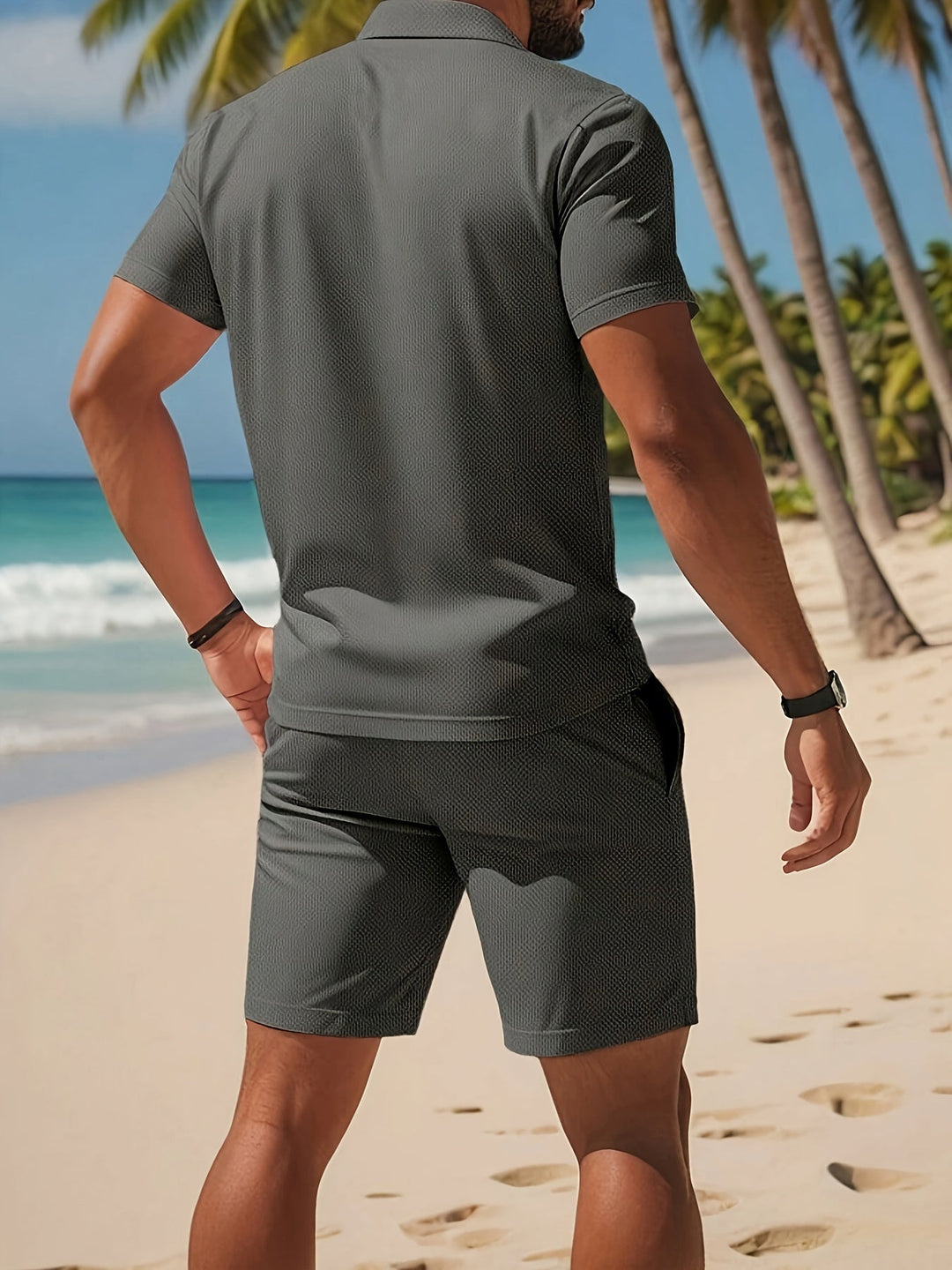 Casual 2-Piece Summer Set Polo & Shorts
