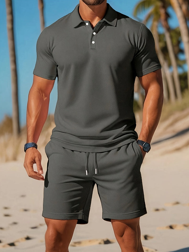 Casual 2-Piece Summer Set Polo & Shorts