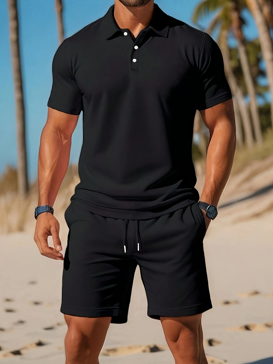 Casual 2-Piece Summer Set Polo & Shorts