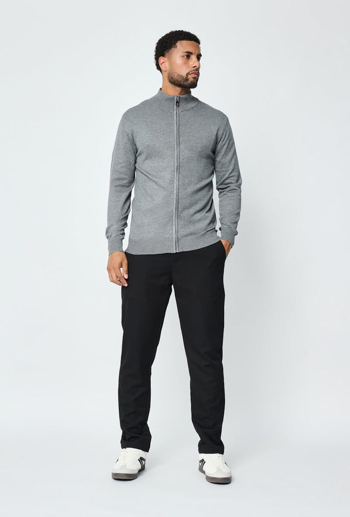 Faro Full Zip Sweater - Gray